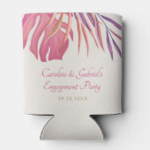 Tropischer Strandrosa Dosenkühler (Rückseite)