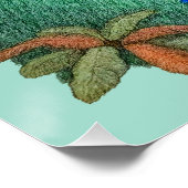 Tropischer Strandsonnenuntergang Poster (Ecke)