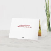 Tropischer Strandsonnenunterganggeburtstag, Karte (Rückseite)