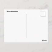 TROPISCHER STRANDSTRAND SONNENPLATTEN POSTKARTE (Rückseite)