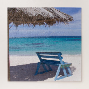 Tropischer Strandstuhl Relax Puzzle