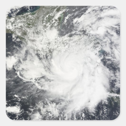Tropischer Sturm Alma Quadratischer Aufkleber (Vorderseite)