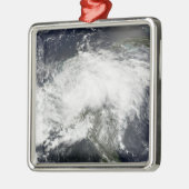 Tropischer Sturm Arthur Silbernes Ornament (Links)