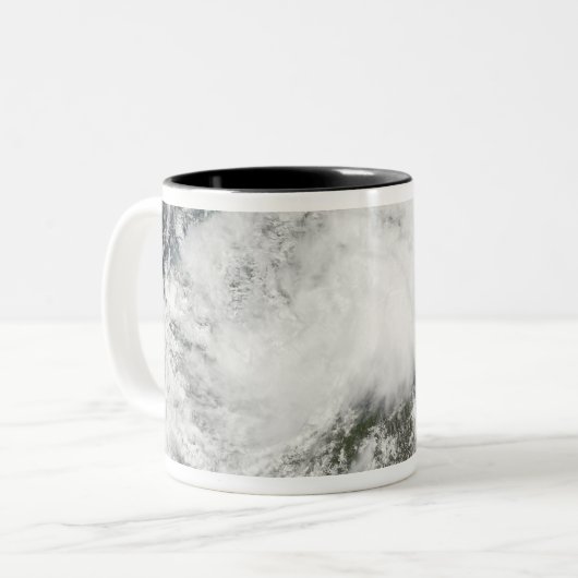 Tropischer Sturm Arthur Zweifarbige Tasse (Vorderseite Links)
