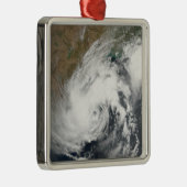 Tropischer Sturm Bijli Silbernes Ornament (Rechts)