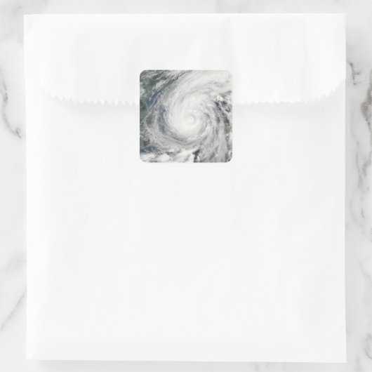 Tropischer Sturm Chanchu Quadratischer Aufkleber (Tasche)