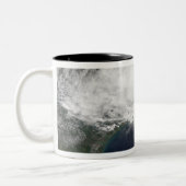 Tropischer Sturm Edouard 2 Zweifarbige Tasse (Links)