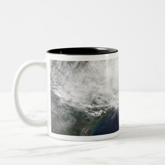 Tropischer Sturm Edouard 2 Zweifarbige Tasse (Links)