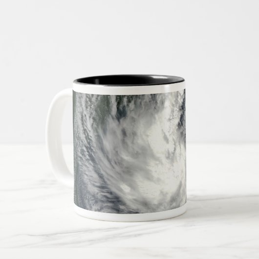 Tropischer Sturm Gustav 2 Zweifarbige Tasse (Vorderseite Links)