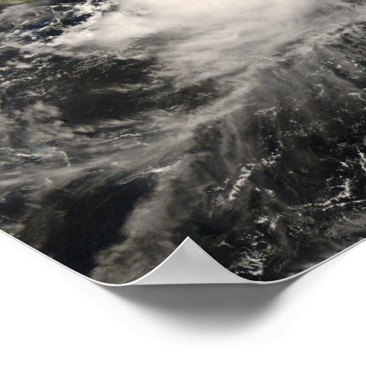 Tropischer Sturm Gustav im Karibischen Meer Poster (Ecke)