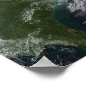 Tropischer Sturm Hanna über der Ostküste 2 Poster (Ecke)