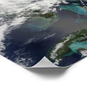 Tropischer Sturm Hanna über der Ostküste Poster (Ecke)