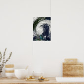 Tropischer Sturm Hanna über der Ostküste Poster (Küche)