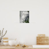 Tropischer Sturm Hermine im Golf von Mexiko Poster (Küche)