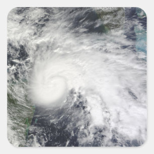 Tropischer Sturm IDA im karibischen Meer 2 Quadratischer Aufkleber