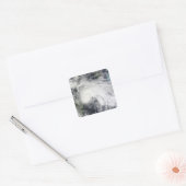 Tropischer Sturm II in der Karibik 2 Quadratischer Aufkleber (Umschlag)