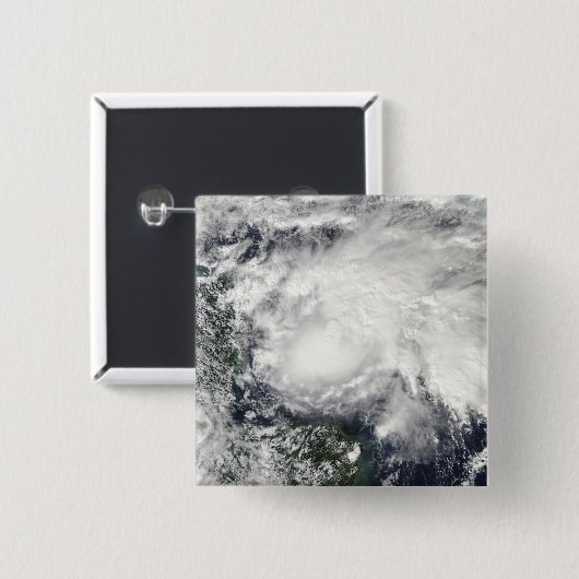 Tropischer Sturm II in der Karibik Button (Vorne & Hinten)
