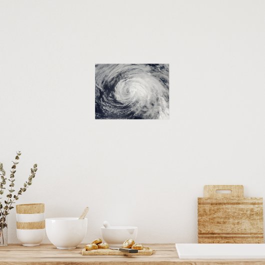 Tropischer Sturm im zentralen Pazifik Poster (Küche)