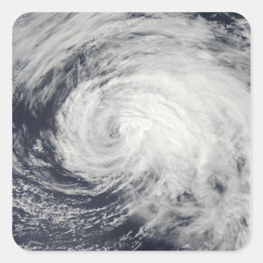 Tropischer Sturm im zentralen Pazifik Quadratischer Aufkleber (Vorderseite)
