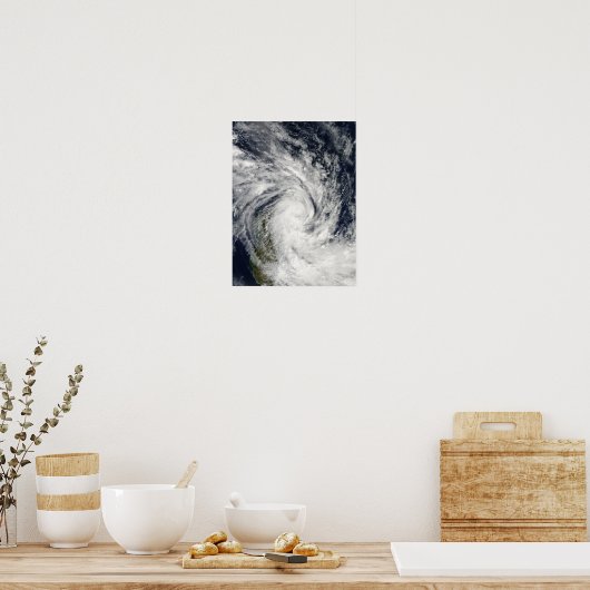 Tropischer Sturm Jade über Madagaskar Poster (Küche)