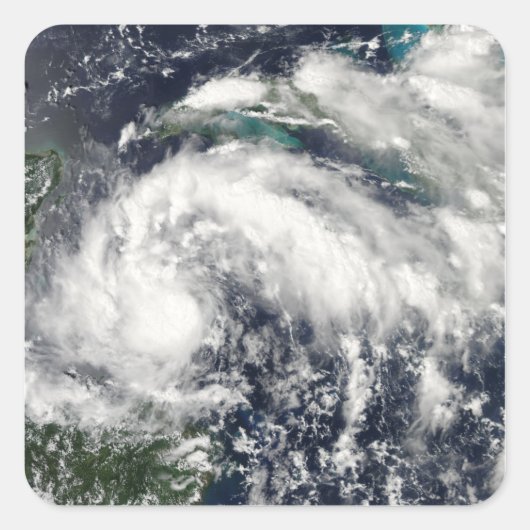 Tropischer Sturm Karl Quadratischer Aufkleber (Vorderseite)