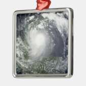 Tropischer Sturm Karl über der Yucatan-Halbinsel Ornament Aus Metall (Links)