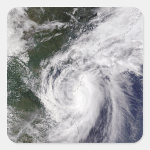 Tropischer Sturm Mekkhala Quadratischer Aufkleber