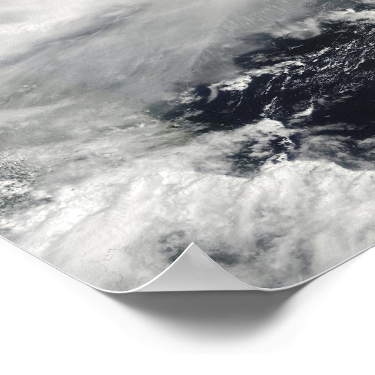 Tropischer Sturm Parma nähert sich China und Vietn Poster (Ecke)