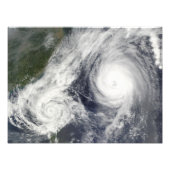 Tropischer Sturm Parma und Super Typhoon Melor Fotodruck (Vorne)