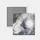 Tropischer Sturm Parma und Super Typhoon Melor Magnet (Vorderseite/Rückseite)