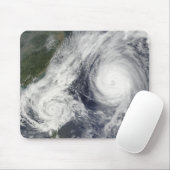 Tropischer Sturm Parma und Super Typhoon Melor Mousepad (Mit Mouse)