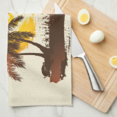 Tropischer Sun Geschirrtuch (Viertel Falte)
