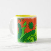 Tropischer Sun Zweifarbige Tasse (Vorderseite Links)