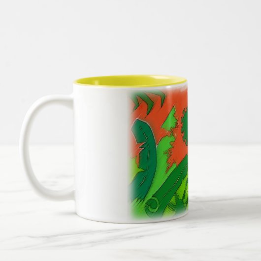 Tropischer Sun Zweifarbige Tasse (Links)