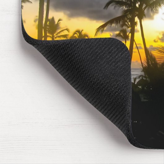 Tropischer Sunset Print Mouse Pad Mousepad (Ecke)