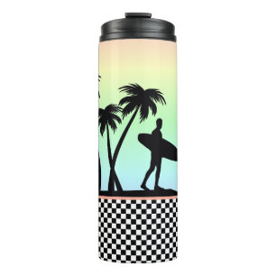Tropischer Surfer Personalisiert Thermosbecher