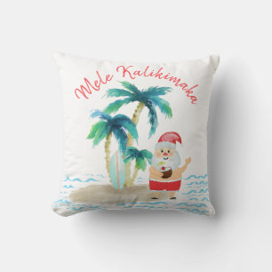 Tropischer Surfing Santa Mele Kalikimaka Weihnacht Kissen