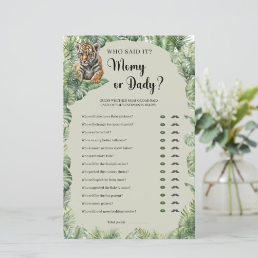 Tropischer Teddybär Pampasgras Mommy oder Daddy (Stehend Vorderseite)