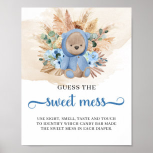 Tropischer Teddybär Ratet Das süße Schlamaspiel Poster