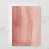 Tropischer Terracotta-Goldrahmen aus Palmblättern Einladung (Rückseite)