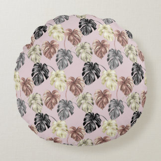 Tropischer Tierdruck & Grünserie Design 35 Rundes Kissen