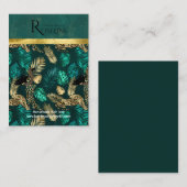 Tropischer Tiger-Dschungel rosa Blume Earring Disp Visitenkarte (Vorne/Hinten)