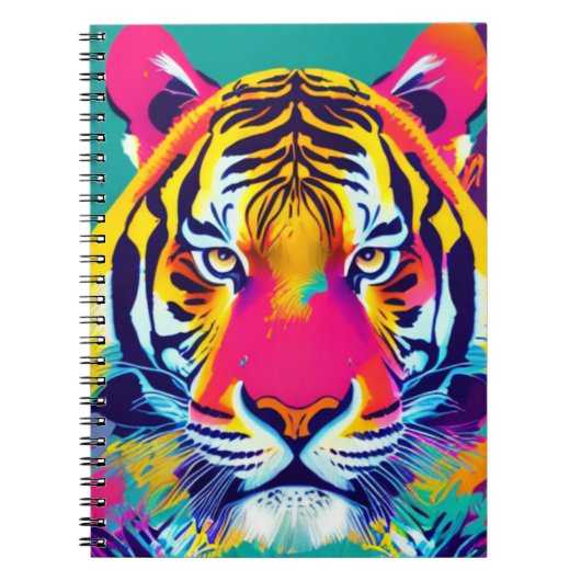 Tropischer Tiger | Notebook-Journal Notizblock (Vorderseite)