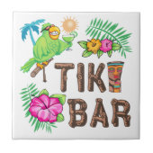 TROPISCHER TIKI-BAR FLIESE (Vorderseite)