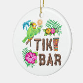 TROPISCHER TIKI-BAR KERAMIK ORNAMENT (Links)