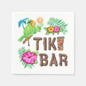 TROPISCHER TIKI-BAR SERVIETTE (Vorderseite)