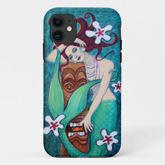 Tropischer Tiki Meerjungfrau iPhone 5 Fall Case-Mate iPhone Hülle (Rückseite)