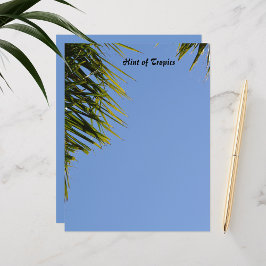 Tropischer Tipp von Palm Tree Blue Scrapbook Papa