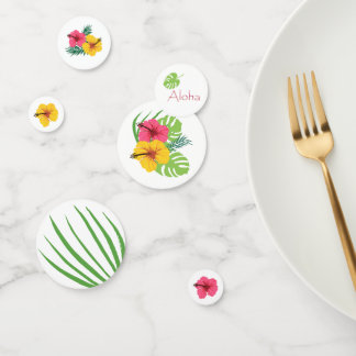 Tropischer Tisch Confetti Konfetti