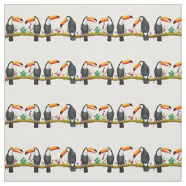 Tropischer Toco Toucan Talk Fabrik Stoff